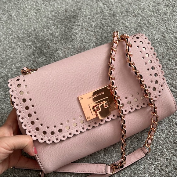 Michael Kors crossbody bag NWT shoulder bag pink rose gold - Picture 2 of 6
